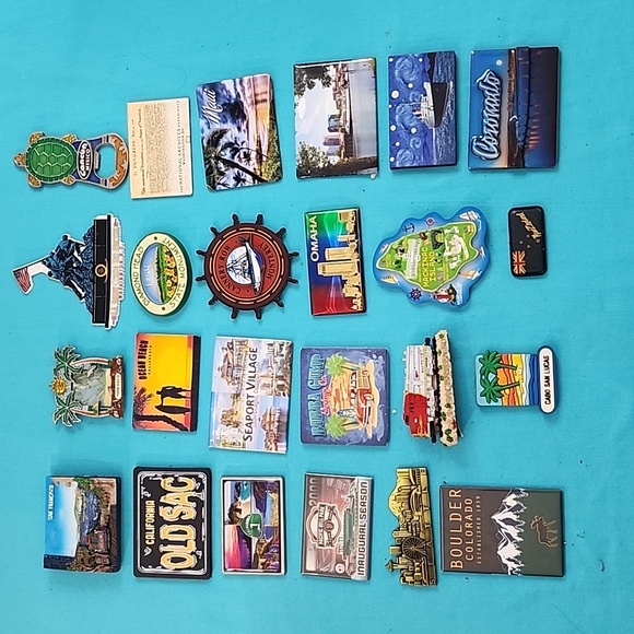 Lot of 24 Refrigerator Magnets - Picture 1 of 10